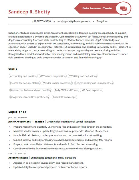 Tax Accountant Resume Resume Format Free Download in Word